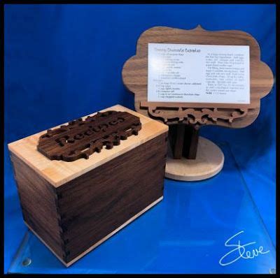 Recipe Box Scroll Saw Pattern. | Scroll saw pattern, Recipe box, Scroll saw