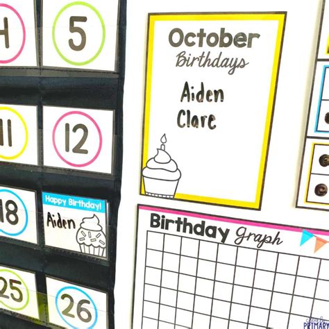 Easy Classroom Birthday Chart Ideas