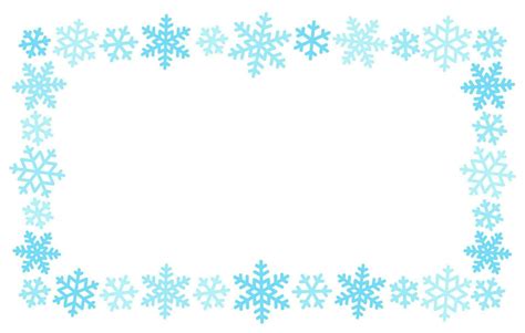 snow frost frame border decorative background 32700584 Vector Art at ...