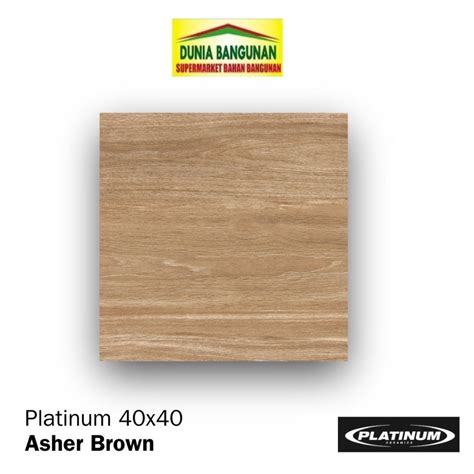 Jual Keramik Platinum Asher Brown X Keramik Lantai Shopee Indonesia