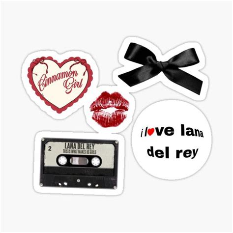 Lana Del Rey Pack Sticker For Sale By Eternallykawaii In