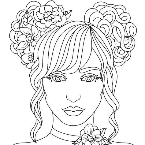 Coloriage Fille Ado 5 Télécharger Et Imprimer Gratuit Sur