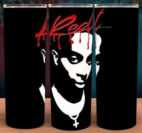 PLAYBOI CARTI WHOLE Lotta Red Album Cover Cup Tumbler 20oz With Lid And