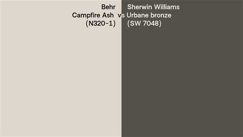 Behr Campfire Ash N320 1 Vs Sherwin Williams Urbane Bronze SW 7048