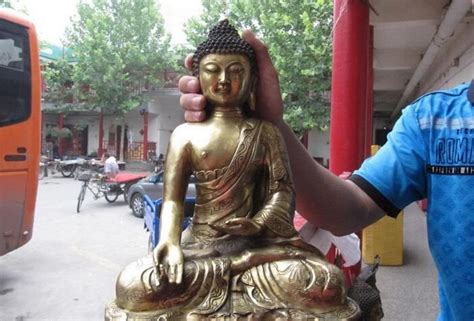 Estatua De Buda Coleccionable Estatua De Budismo Chino Cobre Bronce