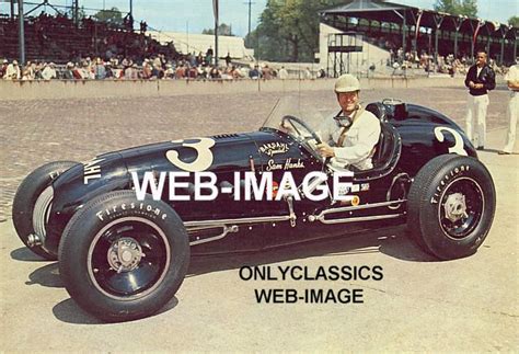 1953 Sam Hanks Bardahl Offy Special Indy 500 Speedway Photo Vintage