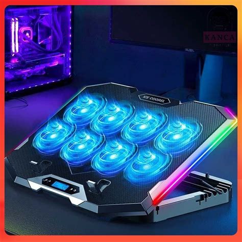 Jual Kanca Ice Coorel Cooling Pad Laptop Stand Rgb Adjustable Fan