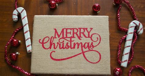 DIY Burlap Merry Christmas Sign - My Girlish Whims