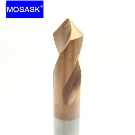 MOSASK HRC60 WGTCDDZ Coated Tungsten Carbide Steel Point Angle 90