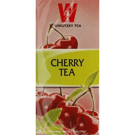 Wissotzky Tea Black Tea Cherry Bags 25 Each Delivery Or Pickup Near Me Instacart