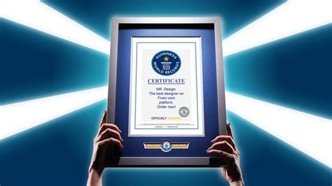 Create You Guinness World Record Certificate By Designlab131 Fiverr