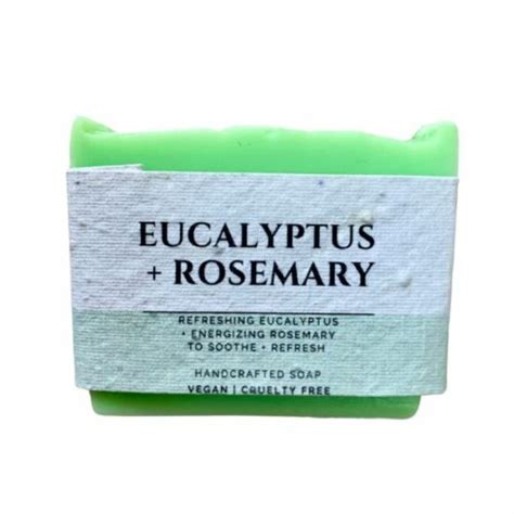 Eucalyptus And Rosemary Handcrafted Soap Bar Snooty Catz