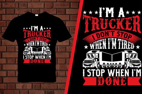 Truck Driver T Shirt Design Graphic By Creative Community · Creative