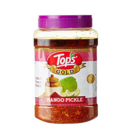 Tops Gold Mango Pickle Pet Jar Gharstuff