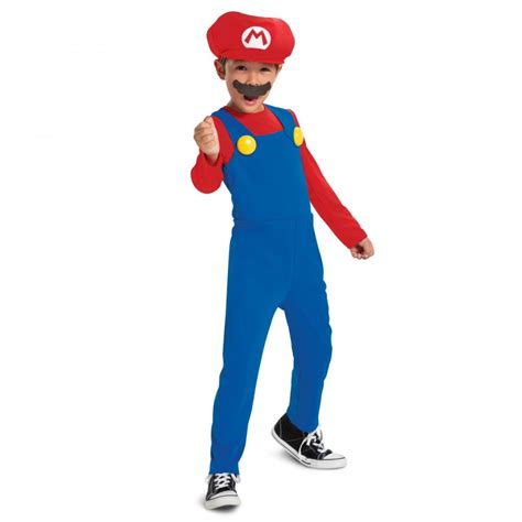 Super Mario Bros Mario Kids Dress Up Costume 7 8 Toys Caseys Toys