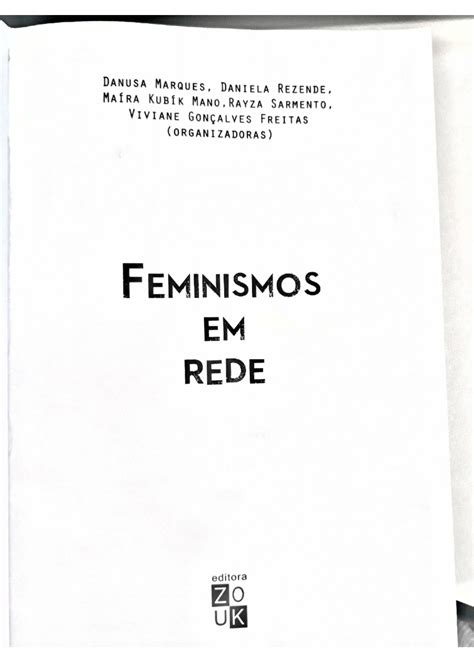 Pdf Feminismos Diferen As Uma Reflex O Sobre Pesquisa Categorias