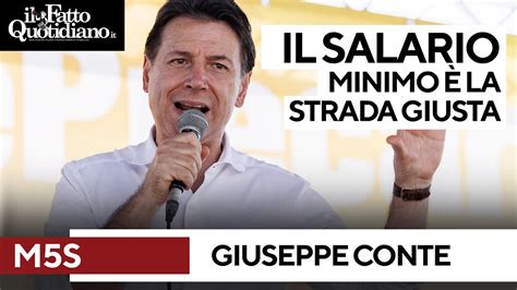 Giuseppe Conte Il Salario Minimo La Strada Giusta L Intervento