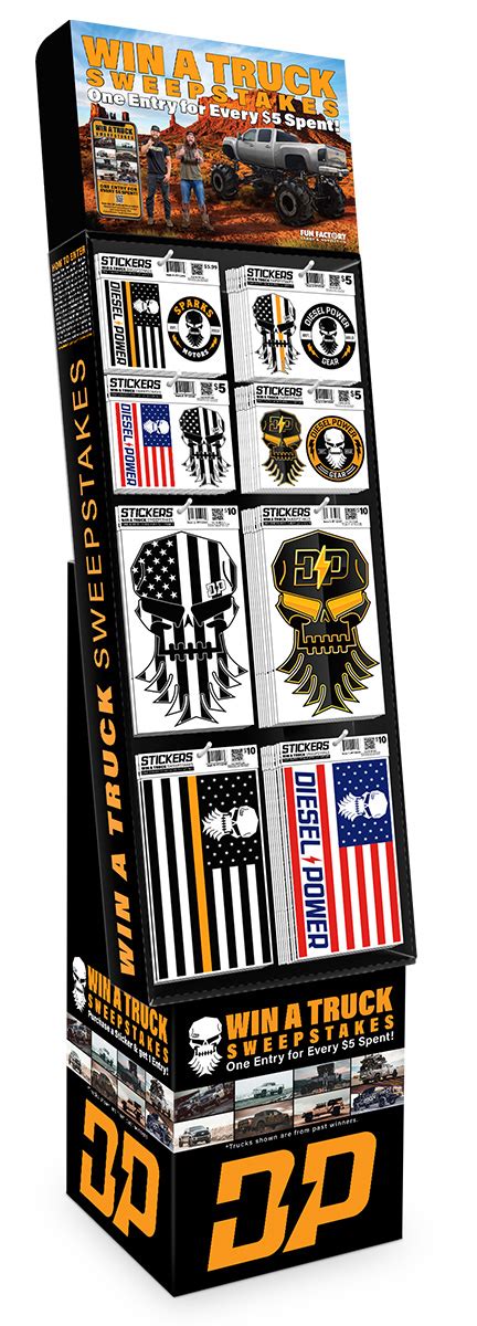 Diesel Power Gear Stickers | Fun Factory Candy & Novelty Co.