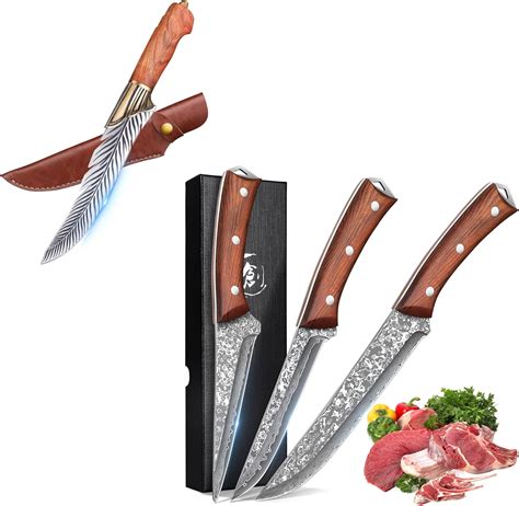 Amazon Rococo Pcs Boning Knife Set Bundle With Feather Viking