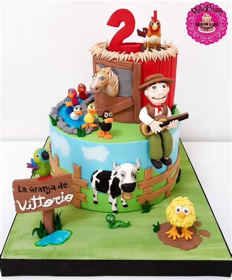 Torta Infantil Decorada La Granja De Zenon Farm Cake Barnyard Cake