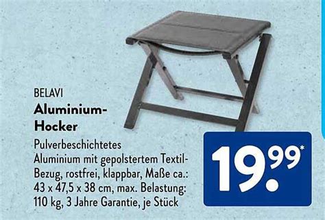 Belavi Aluminium hocker Angebot bei ALDI SÜD 1Prospekte de