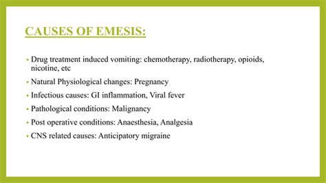 Emetic And Anti Emetic Drugs Pharmacology Pptx