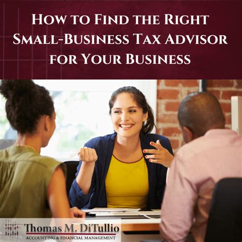 How To Find The Right Small Business Tax Advisor For Your Business