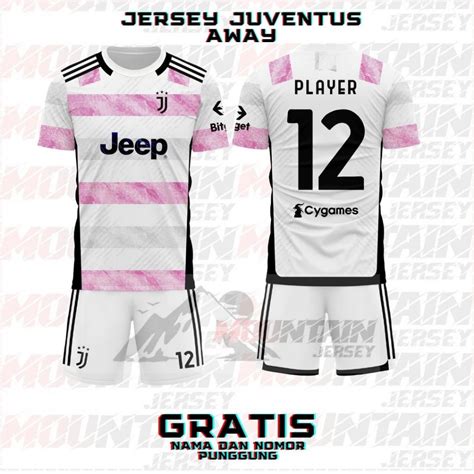 Jual Jersey Juventus Away Full Printing Gratis Nama Dan No