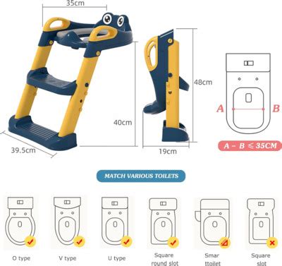 Balakaka Siège Toilette Enfant avec Échelle Réducteur de WC pour