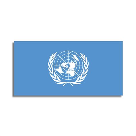 United Nations UN Flag Sticker Vinyl Decal Compatible With - Etsy