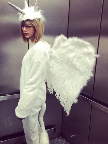 Taylor Swift dons a horn and goes as a Unicorn this Halloween. DUH ...