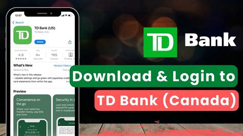 How To Download And Login To Td Bank Canada App Youtube