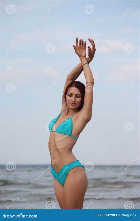 Beautiful Woman In Bikini On The Beach Stock Image Image Of Pretty