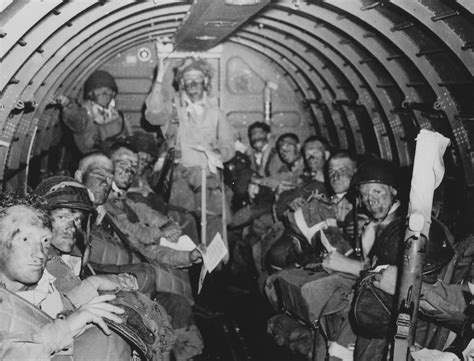 101st Airborne Flying Aboard A C 47 As Part Of A Drop Or Airborne