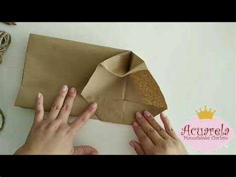 Como Hacer Bolsas De Papel Kraft YouTube