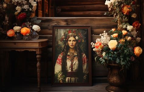 Slavic Art Print vesna Digital Folk Art - Etsy