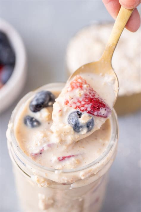 Vanilla Protein Overnight Oats The Clean Eating Couple