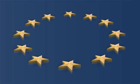 European Union flag stars in 3D, vector 320440 Vector Art at Vecteezy