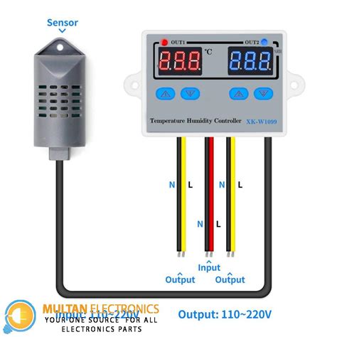 XK-W1099 Temperature Humidity Controller | MULTAN ELECTRONICS