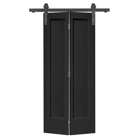 CALHOME 24 In X 80 In 1 Panel Shaker Black Painted MDF Composite Bi