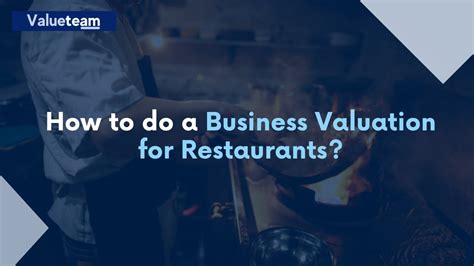 How To Do A Business Valuation For Restaurants YouTube