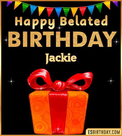 Happy Birthday Jackie  🎂 Images Animated Wishes【28 S】