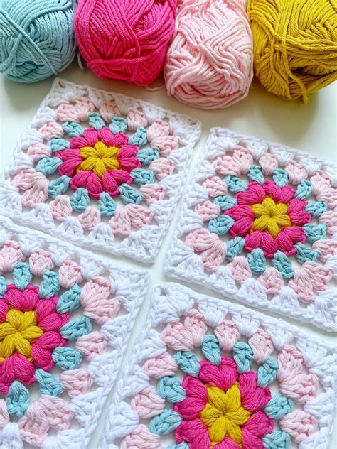 PATRÓN GRATIS Motivo Granny Luz Lunar en Crochet Crochetisimo