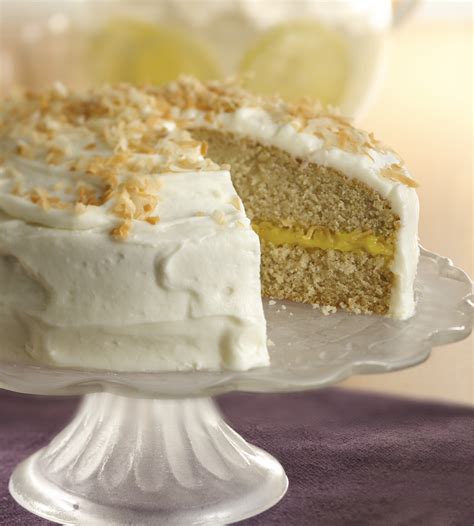 Lemon Filled Coconut Cake Recipe Healthy Recipe