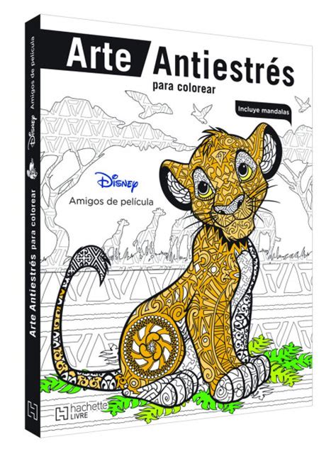 Libro Nuevo Arte Antiestr S Para Colorear Disney Amigos De Pel Cula