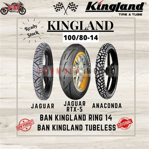 Jual Ban Kingland 100 80 14 Tubles Pilih Tipe Ban Depan PCX 150