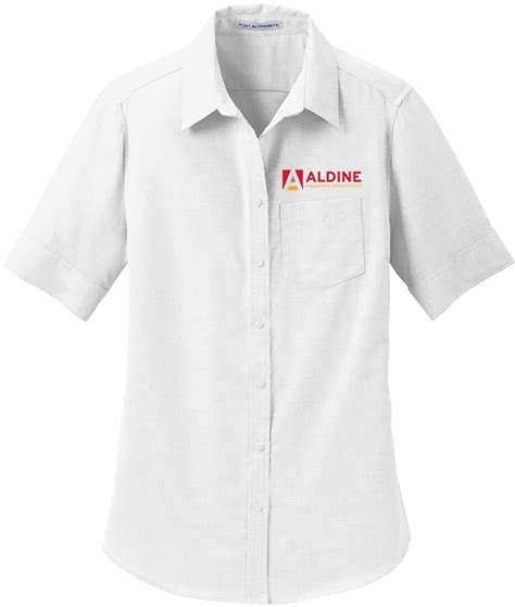 Port Authority® Ladies Short Sleeve Superpro™ Oxford Shirt Aldine Swag