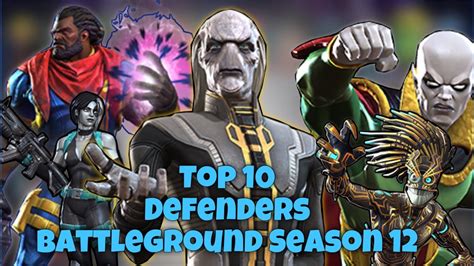 Top 10 Defenders Battleground Season 12 Mcoc Ipad9gen Youtube