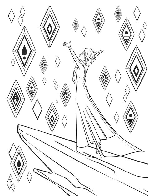 Frozen 2 Elsa Horse Coloring Pages