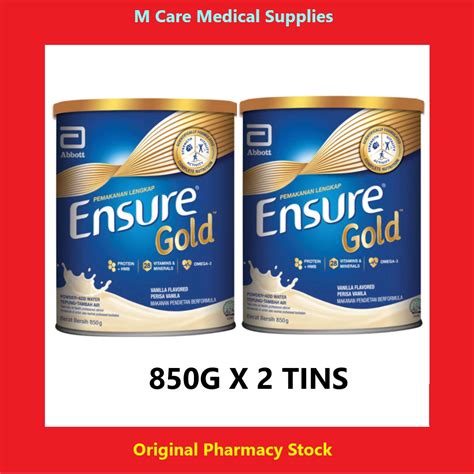 Ensure GOLD Vanilla 850g X 2 TINS Shopee Malaysia